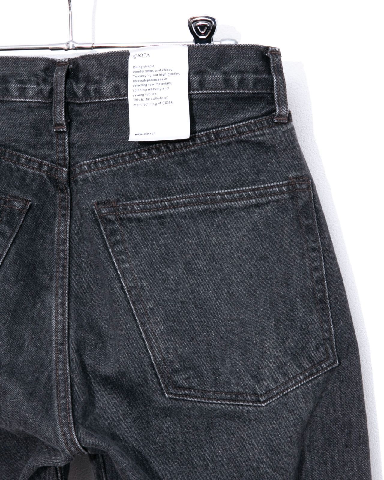 CIOTA シオタ ブラック スビンコットン NPTM-2TP13.5oz テーパード 