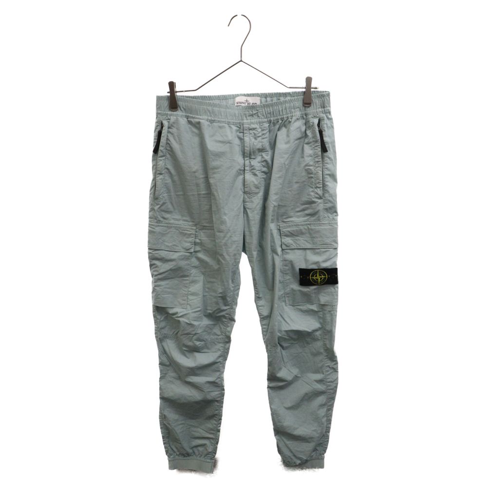 正規品 STONE  TYPE RE-T コットン カーゴ STONE ISLAND カーゴパンツ W32 黒 TYPE RE-T STONE ブラックパンツ