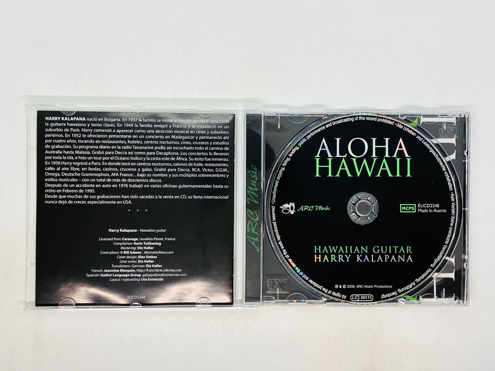 即決CD ALOHA HAWAII / HAWAIIAN GUITAR / HARRY KALAPANA / ハワイアン EUCD-2248 Z12