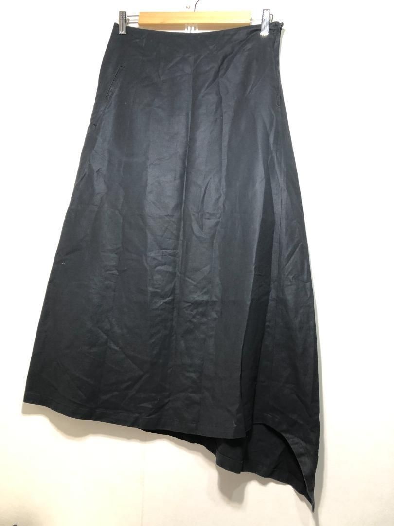yohji yamamoto■ヨウジヤマモト アシンメトリーデザイン スカート Y's ヨウジ・ヤマモト 黒 アシンメトリーデザインスカート size2
