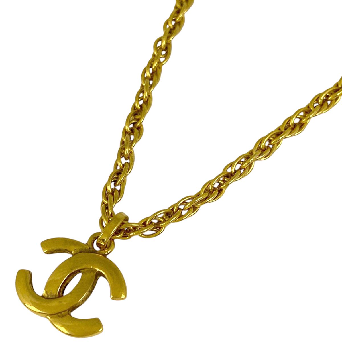 最値下げ　 CHANEL ゴールドチェーンネックレス とロゴチャーム　ジャンク品 在庫一掃】 シャネル CHANEL ココマーク チェーン ネックレス CC