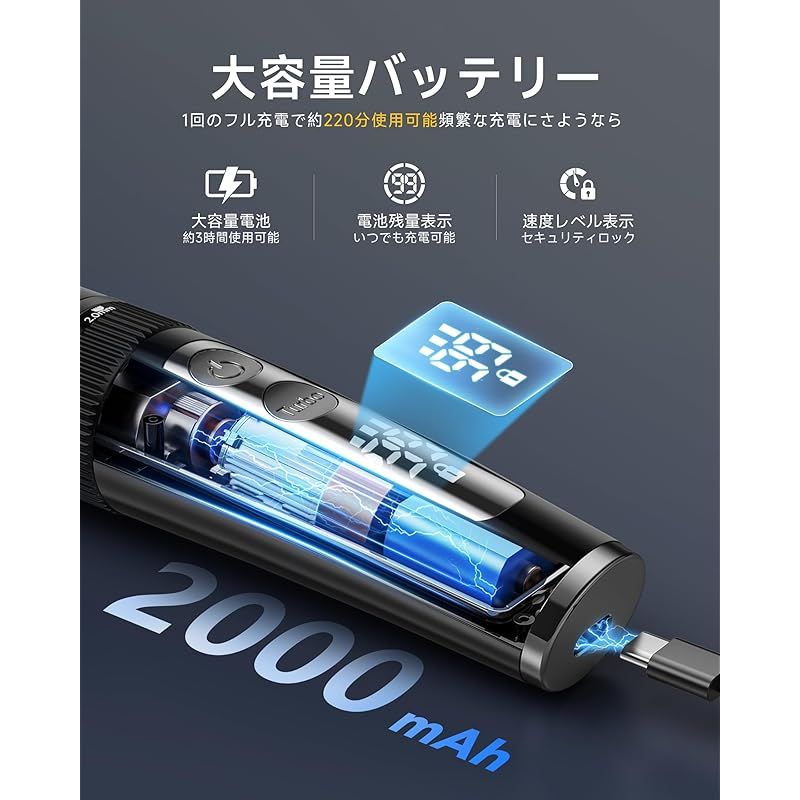 バリカン【2024新登場 USB充電式】ヘアーカッター 電動バリカン