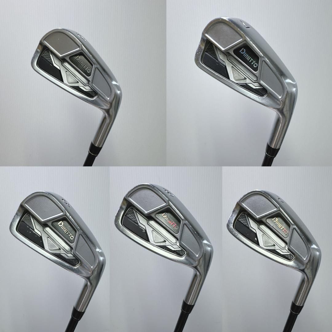 激レア DIRETTO 超激飛び系 アイアン5本セット カーボン硬さS 右