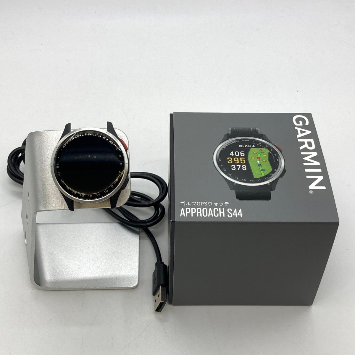 ◎◎GARMIN ガーミン Approach アプローチ S44 GPSゴルフウォッチ 充電スタンド付