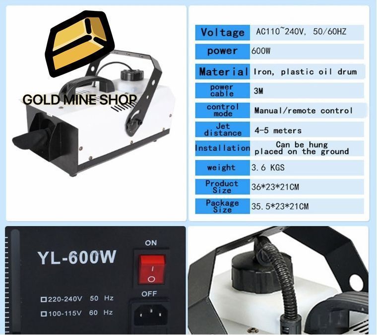 ポータブル屋外および屋内シミュレーションスノーマシンコントローラーステージ付き600W人工降雪機ハロウィン