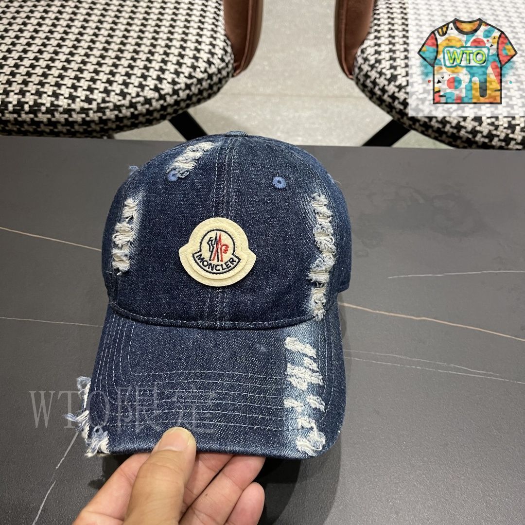 【新品未使用】MONCLER ネイビーブルー ベースボールキャップ MONCLER モンクレール ベースボールキャップ 3B00001 0U282