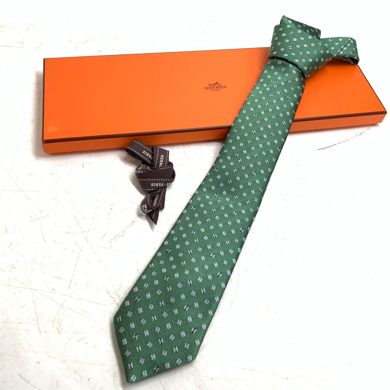 エルメス ネクタイ 未使用 未使用】HERMES エルメス ネクタイ シルク