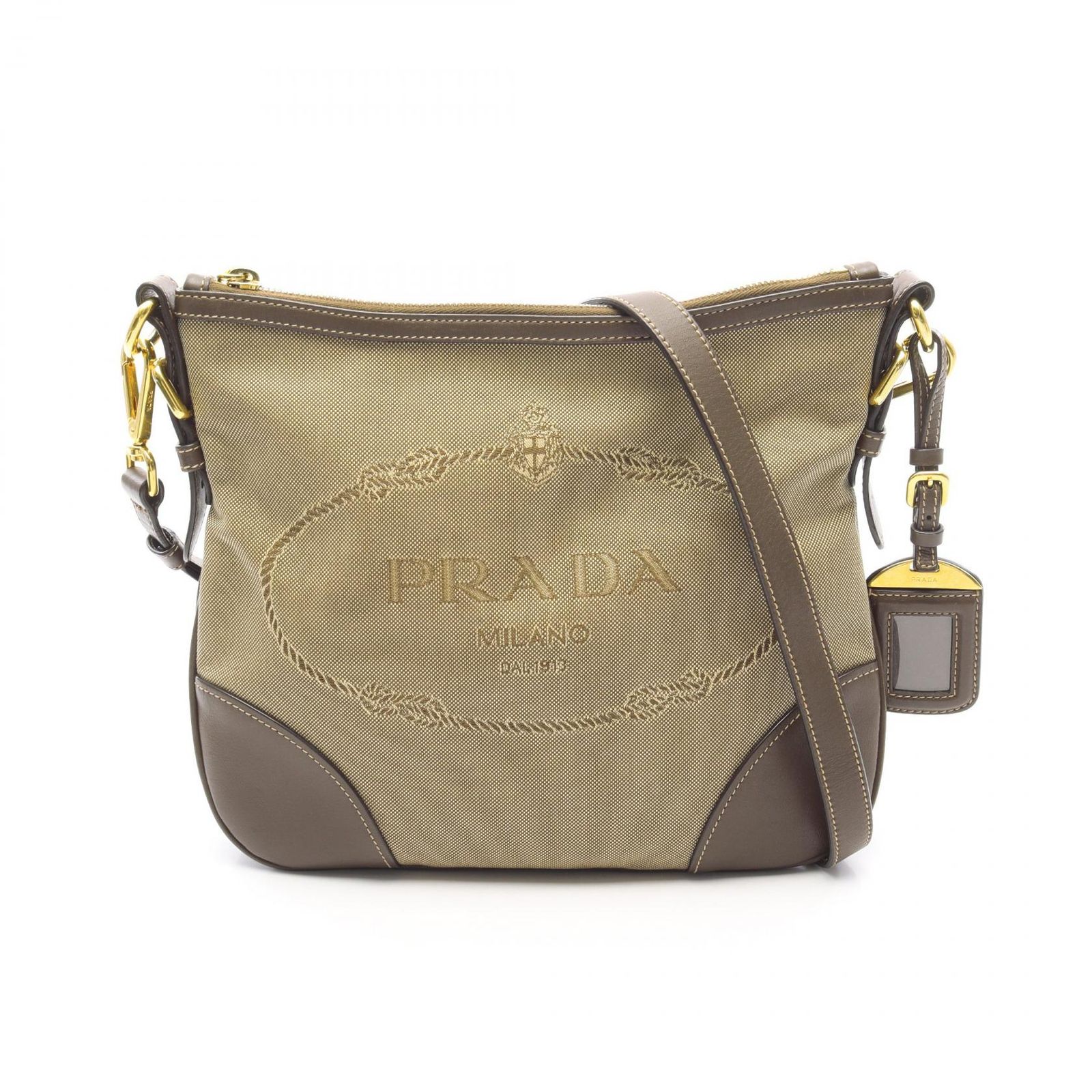 PRADA プラダ LOGO JACQUARD ロゴ ジャガード ショルダーバッグ - メルカリ