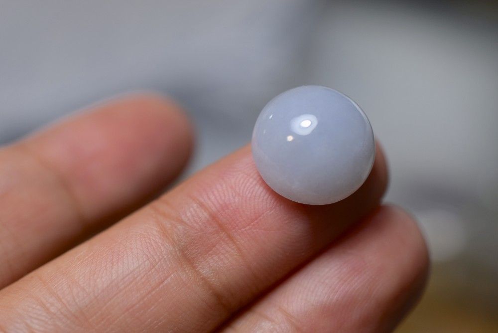 RS10-142 大粒 薄ラベンダー ミャンマー産 天然 A貨 本翡翠 ルース