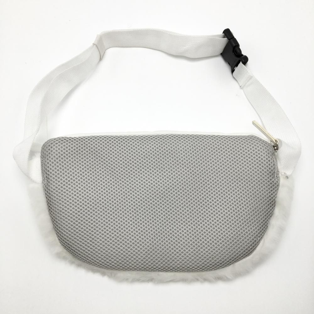 アルチビオ　ポーチ　白中袋黒 大きめサイズのスロープシェイプ・ポーチ ポーティ・リップ 4WP