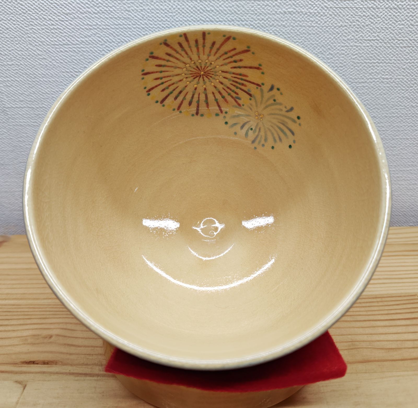 送料込【逢絢亭・新品】茶道具 茶碗 京焼 花火の図 平安巌窯 山川巌窯 共箱入り 逢絢亭・新品】茶道具 茶碗 京焼 花火の図 平安巌窯 山川巌窯 共