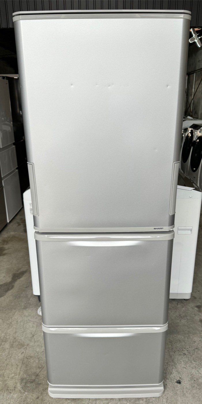 大阪限定配送☆3ヶ月保証☆冷蔵庫☆シャープ☆2017年☆350☆SJ-W351D-S