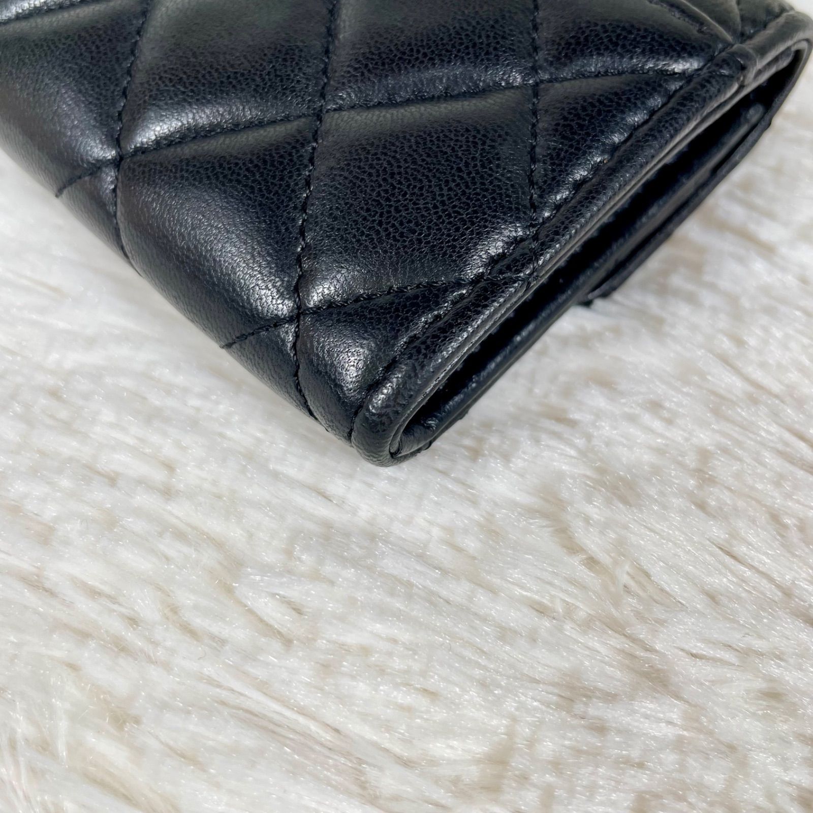 CHANEL シャネル クラッシク フラップカードケース AP0214 ラムスキン 