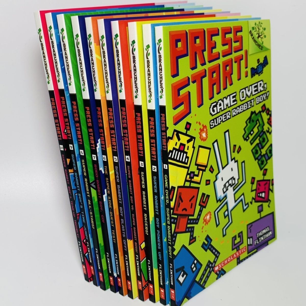 PRESS START！ 四角いウサギ12冊 scholastic英語絵本 Amazon.co.jp: Press Start 四角いウサギ scholastic 英語 13冊