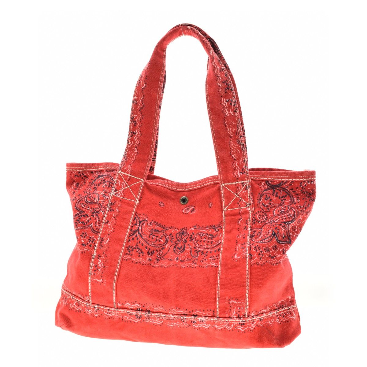 45rpm&】ペイズリーバンダナ柄キャンバストートバッグ - メルカリ