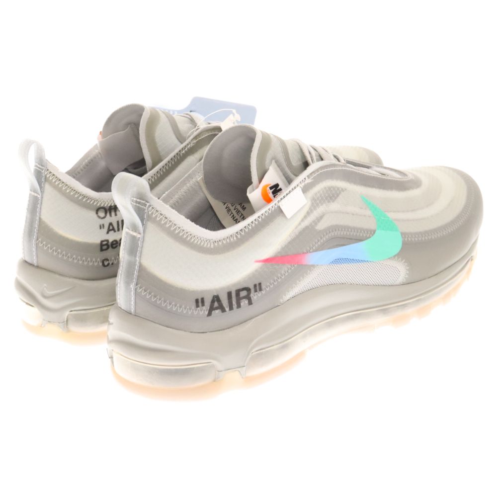 NIKE (ナイキ) 18AW×OFF-WHITE THE TEN AIR MAX 97 OG Menta AJ4585-101 オフホワイトコラボ  ザテン エアマックス97 ローカットスニーカー メンタ US9.5/JP27.5CM - メルカリ