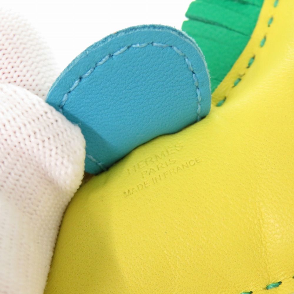 美品 エルメス ロデオPM レインボー リバーシブル ローズショッキング  