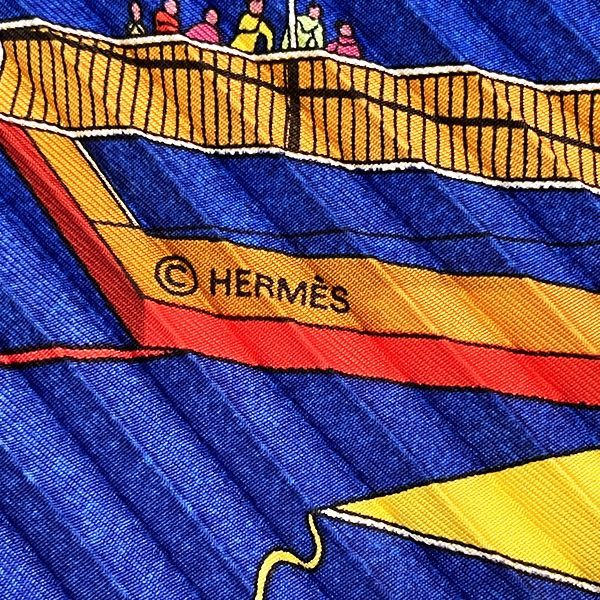 130cm備考HERMES プリーツカレ カレプリセ LES FOLIES DU CIEL 大空の狂気 スカーフ