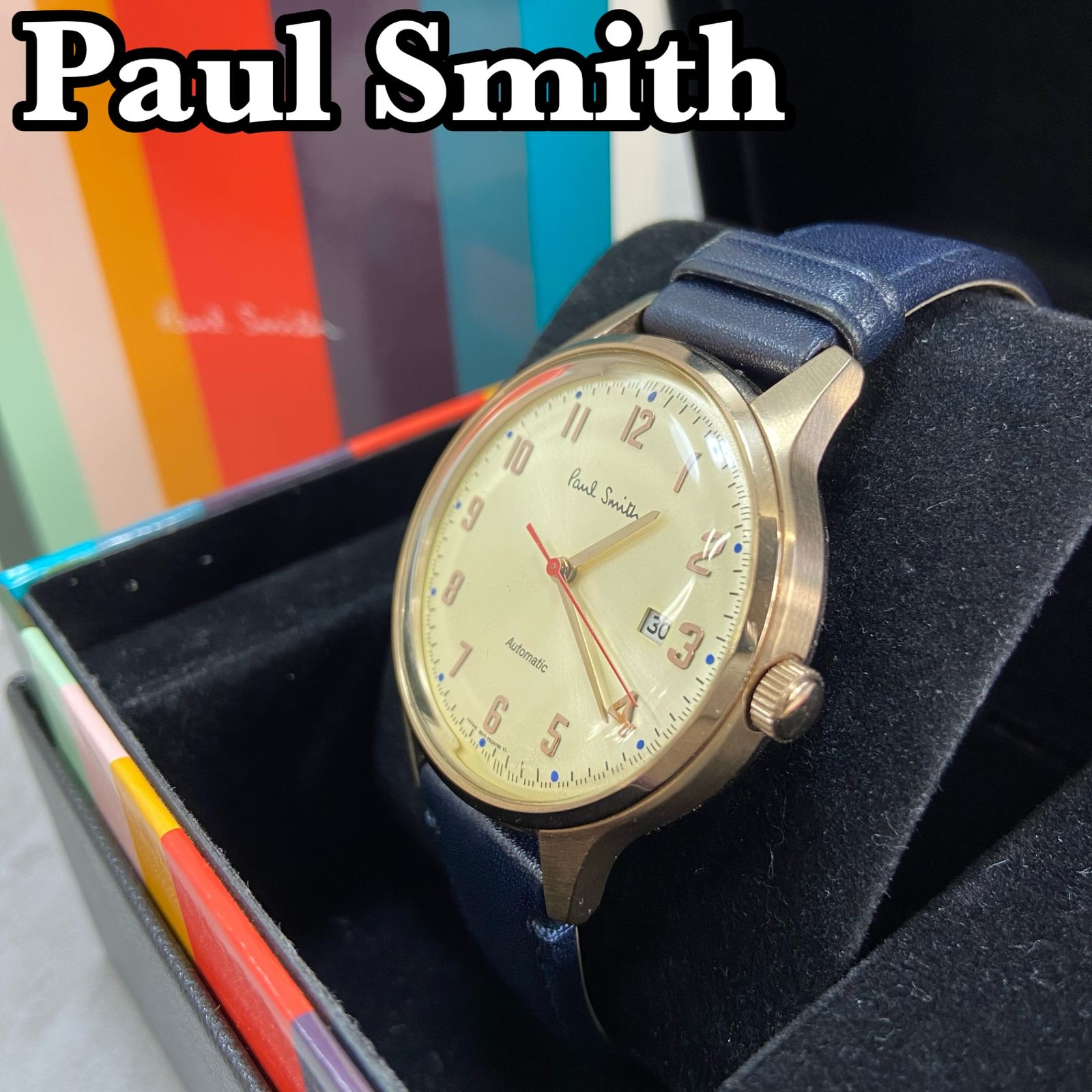 Paul Smith ポールスミス 機械式ムーブメント腕時計 シンプル