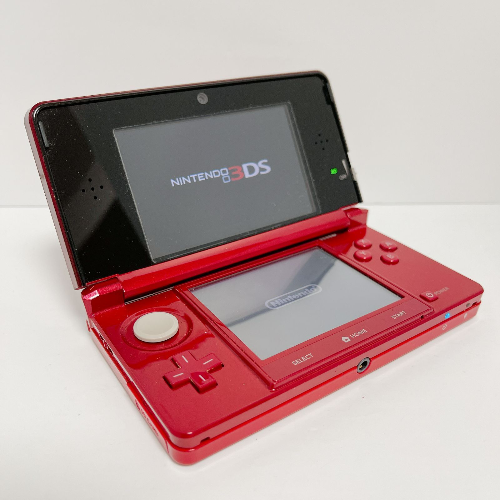 ニンテンドー3DS フレアレッド ケース付き 動作確認済み g0539