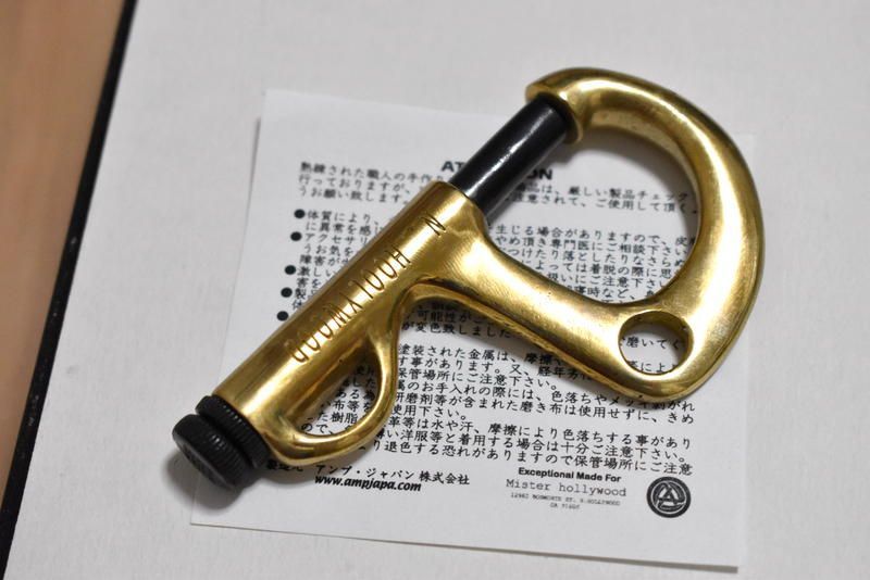 新品 N.HOOLYWOOD × ampjapan キーホルダー(大) ゴールド エヌ