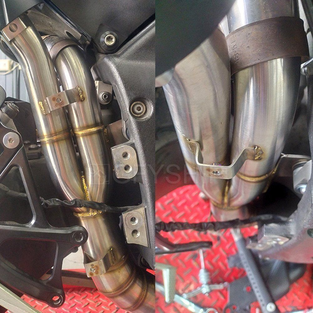 YAMAHA YZF-R1 2009-2014 ミドルパイプ 触媒レス 触媒ストレート 触スト マフラー