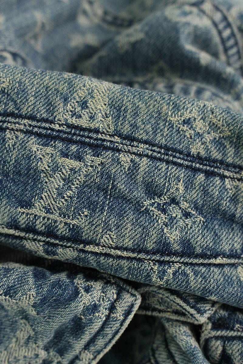 シュプリーム ルイヴィトン 17AW LV Jacquard Denim Trucker Jacket