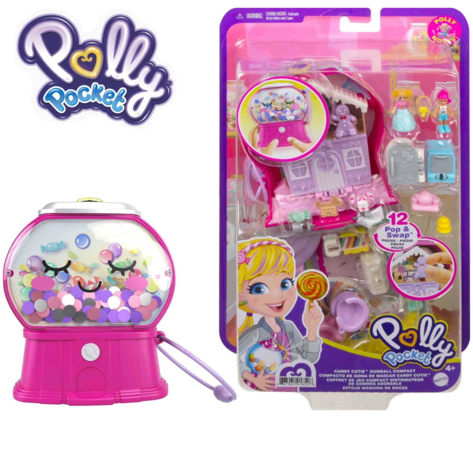 Polly Pocket ポーリーポケット ガムボール海外 日本未発売海外おもちゃ コンパクトトイ ドールハウス ミニチュア 女の子 男の子 誕生日 プレゼント