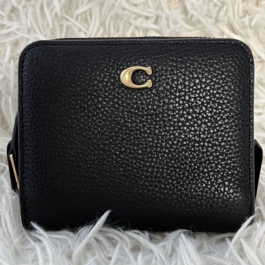 極美品 COACH コーチ ビルフォールド ウォレット・カラーブロック