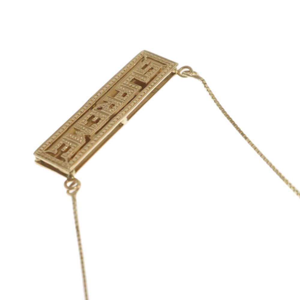 SUPREME (シュプリーム) 20SS Name Plate 14K Gold Pendant ロゴ