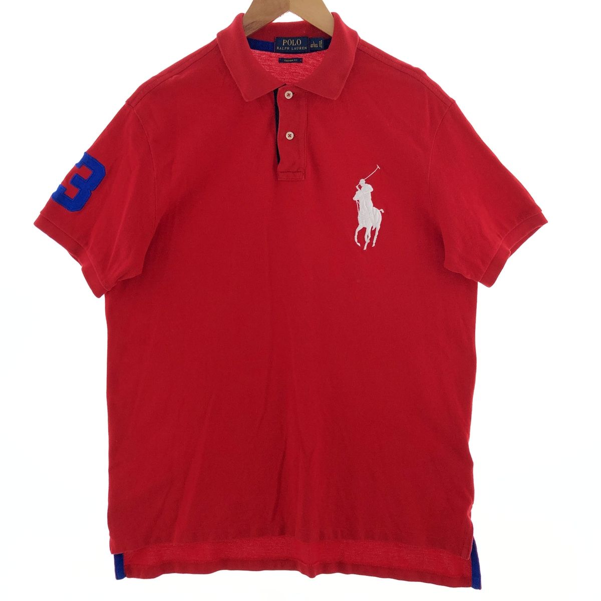 古着 ラルフローレン Ralph Lauren POLO RALPH LAUREN CUSTOM FIT ビッグポニー 半袖 ポロシャツ メンズL/eaa381673