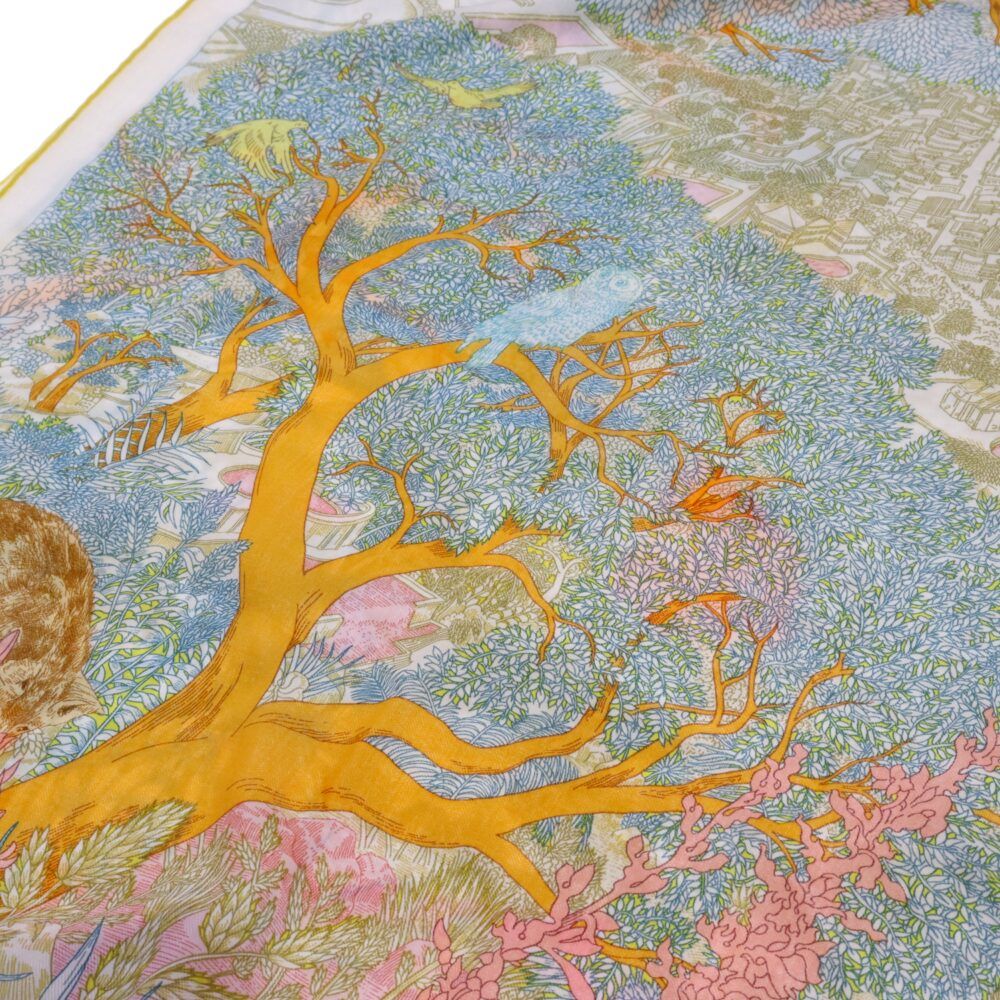 HERMES 新作 上品スカーフ カシシル カレ140 Retour a la Nature 2023年春夏新作 HERMES エルメス スカーフ カレ140 自然回帰