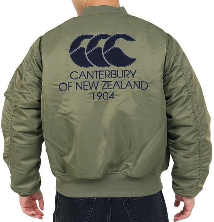 【メンズ L / XL 】】 未使用 定価27,500円 canterbury カンタベリー MA-1 ディフェンダージャケット 軽量 防寒  耐久撥水加工 DEFENDER JACKET