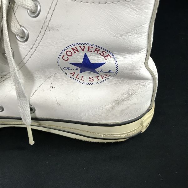 CONVERSE/コンバース★6X 05 06 02/ハイカットレザースニーカー【7.5/26.0/ホワイト】leather/sneakers/Shoes/trainers◆sA-180<sale>