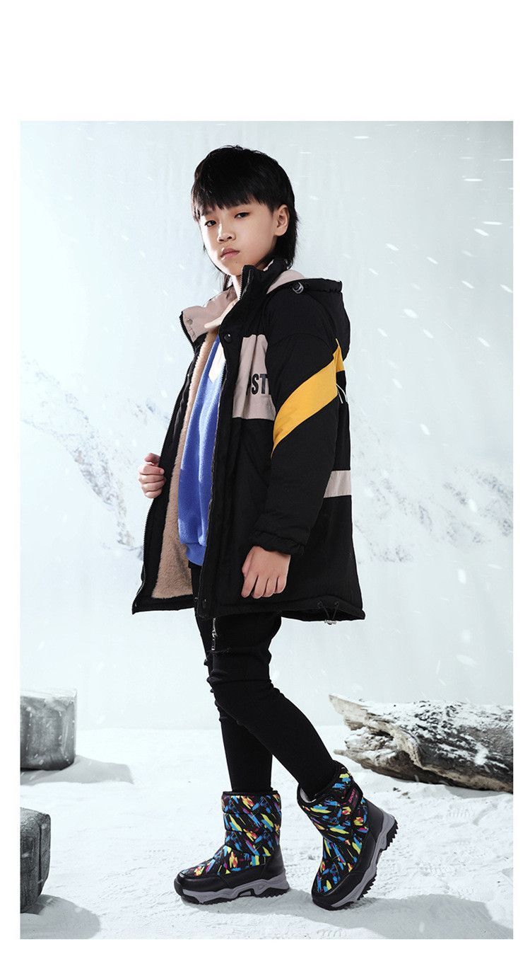 スノーブーツ キッズ 防滑 防寒 防水 ウインター 男の子 女の子 冬 裏ボア キッズ ブーツ 子供 雪遊び 撥水 防寒 防寒靴靴 ブーツ 暖かい 裏起毛 子供用 スノーシューズ ジュニア 雪靴 滑り止