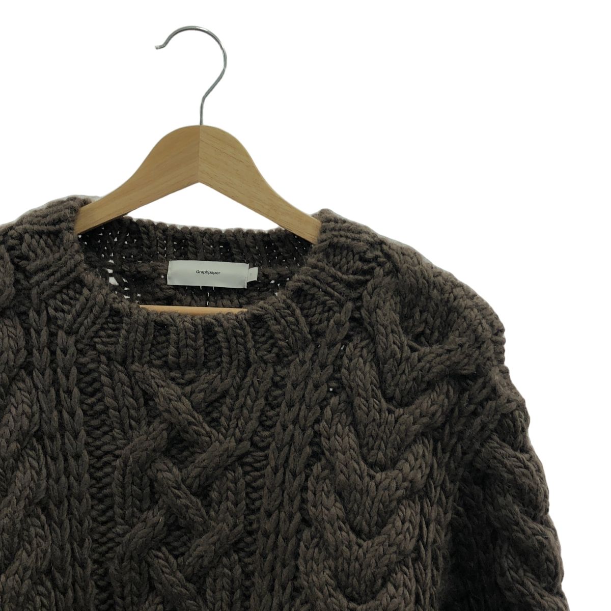 Graphpaper / グラフペーパー | 2018AW | Big Cable Hand Knit ビッグ 