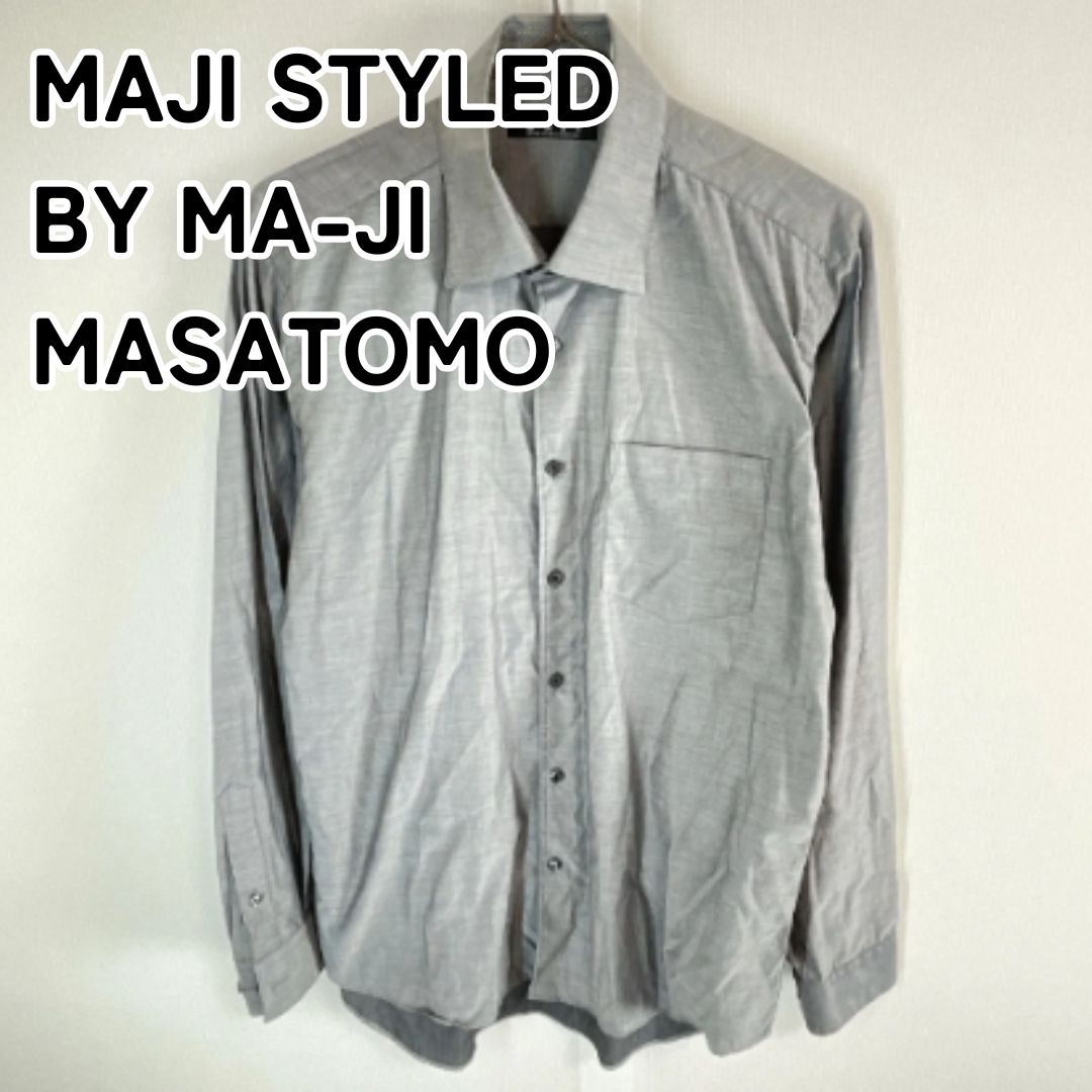 MAJI STYLED BY MA-JI MASATOMO マージ マサトモ M グレー 長袖シャツ