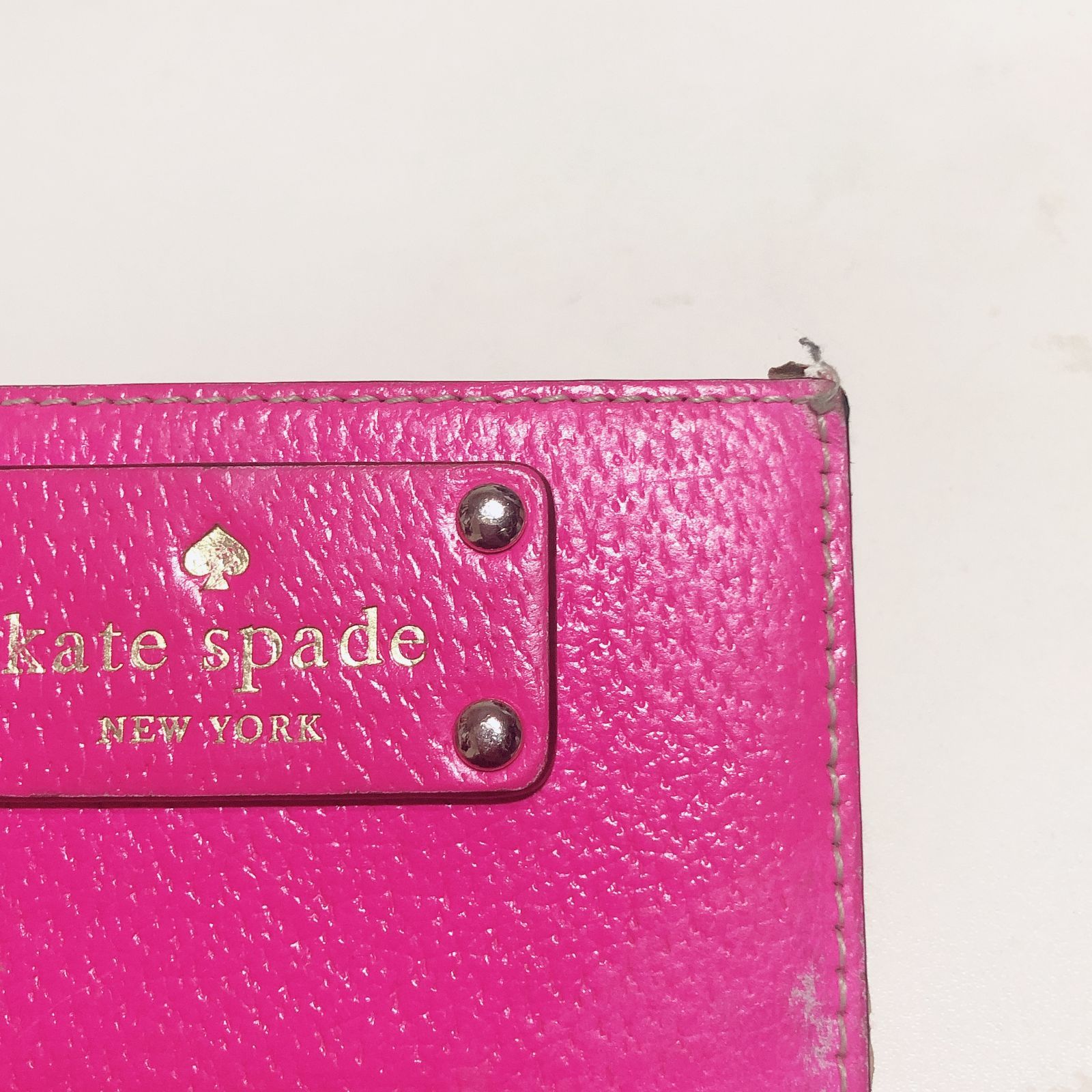 ケイトスペード 名刺入れ ピンク - 小物