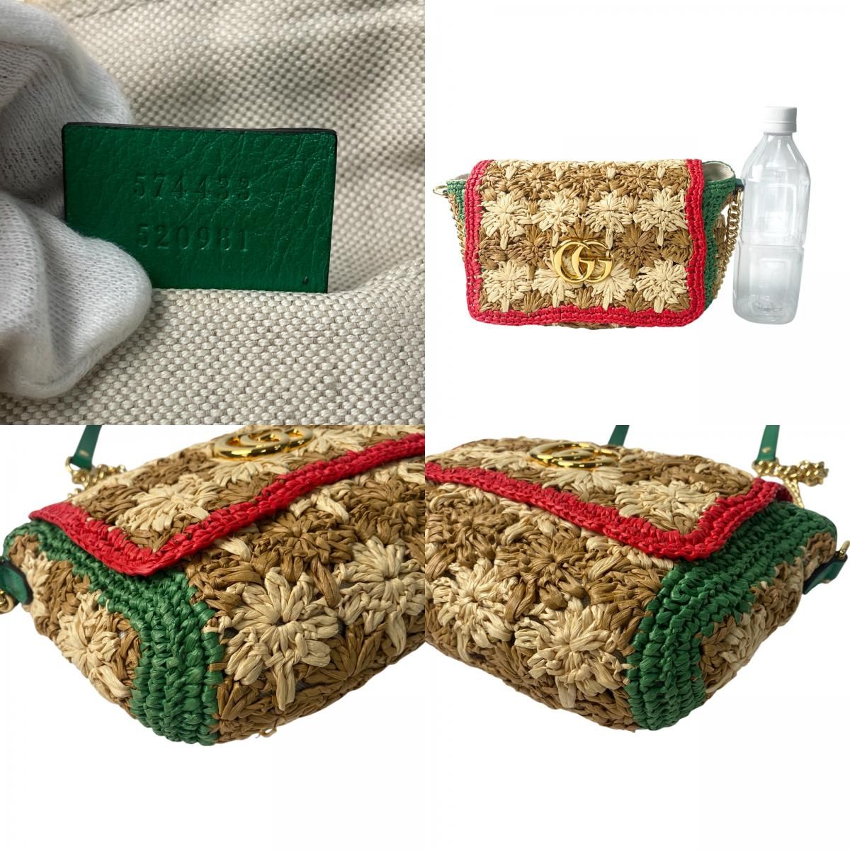 美品 グッチ GUCCI レディース GG マーモント ショルダーバッグ 574433