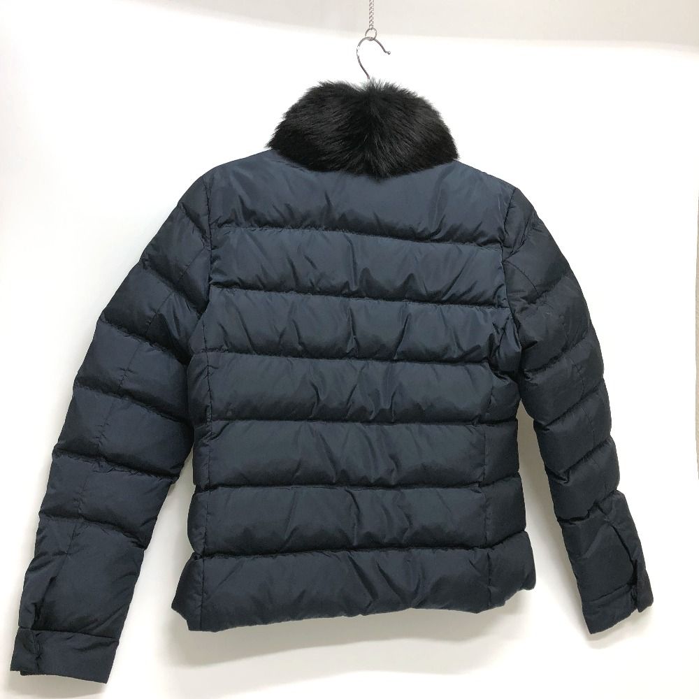 PRADA ネイビー ダウンジャケット ファー付き PRADA - PRADA ネイビー ダウンジャケット ファー付き PRADA