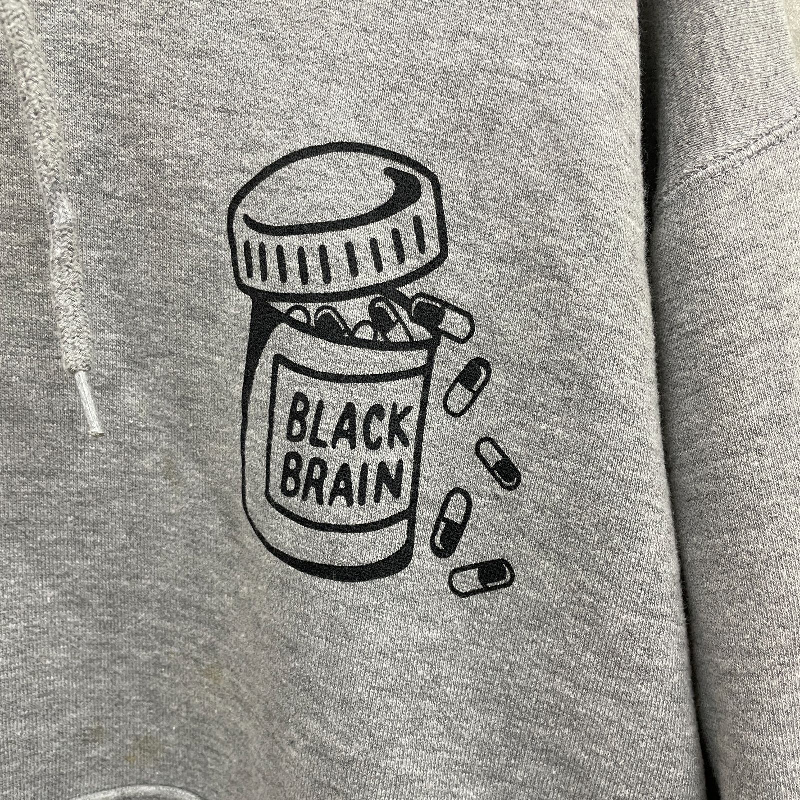 BLACK BRAIN ブラックブレイン バックプリント トレーナー スウェット 