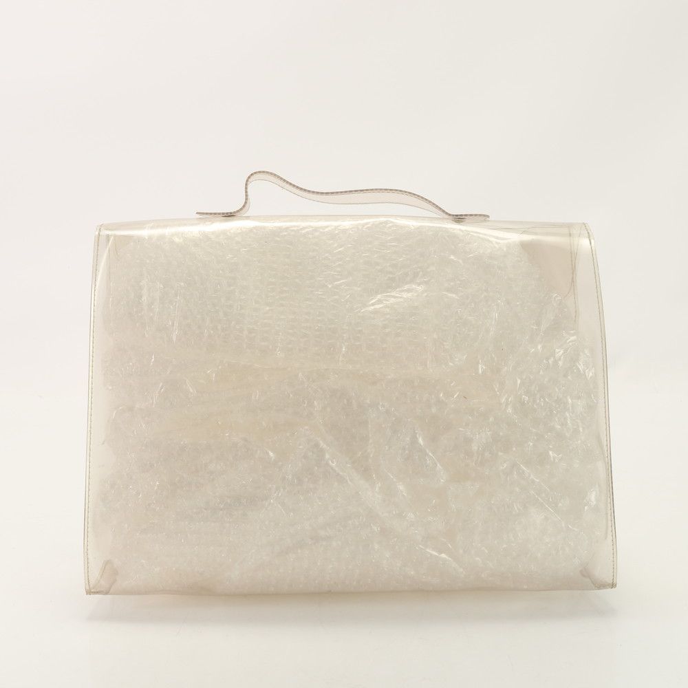 エルメス 1997年 限定 ビニールケリー PVC クリア ハンドバッグ トート