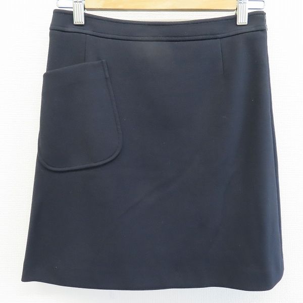 ジルサンダー ネイビー JILSANDER NAVY 膝丈スカート ポケット a938748 