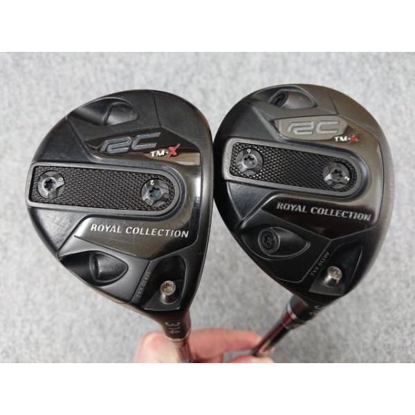 ♪ ロイヤルコレクション RC TM-X 3W 14° - 5W 18° フェアウェイウッド 2本セット 純正カーボン TT-5 S