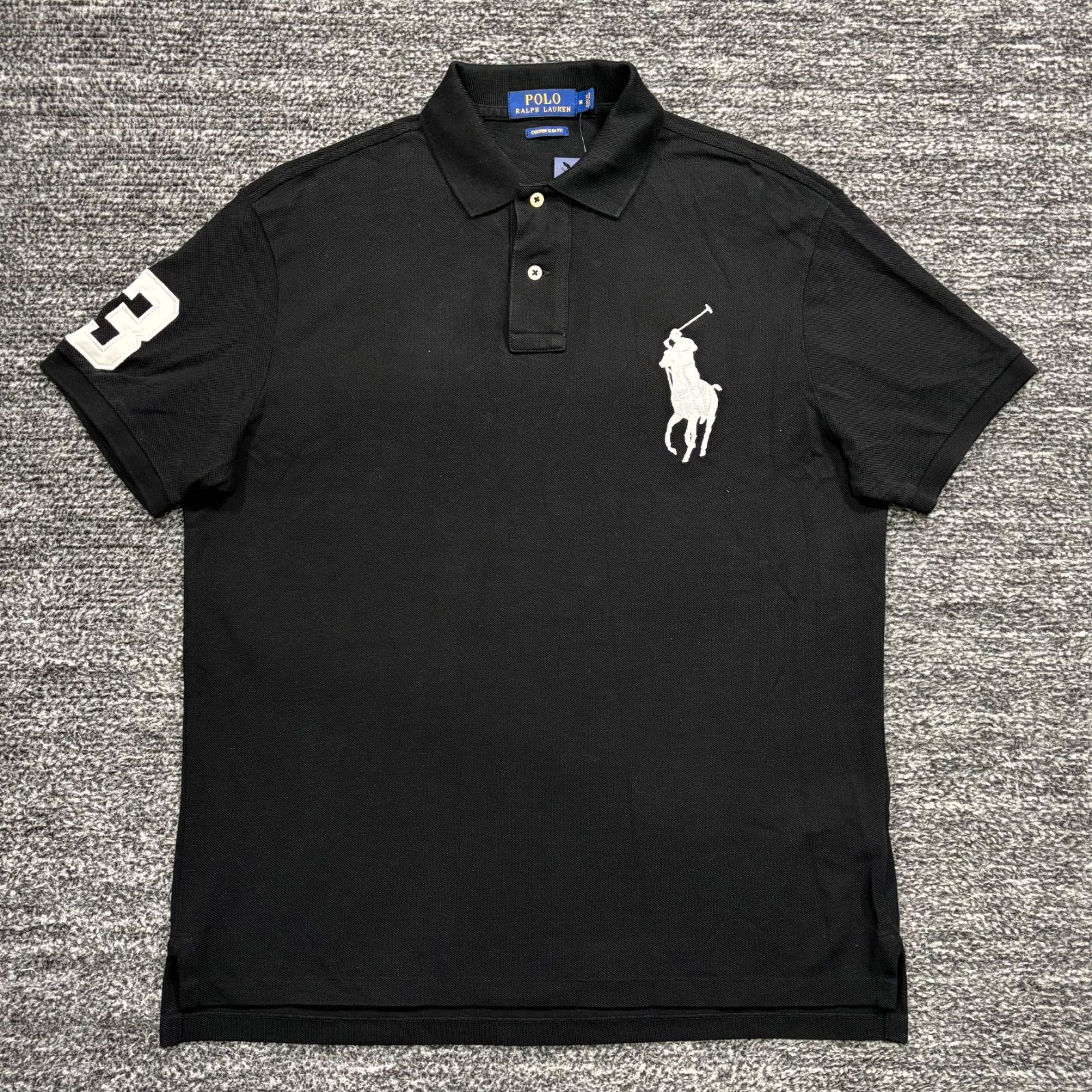Polo Ralph Lauren ブラック ポロシャツ ビックポニー M10959