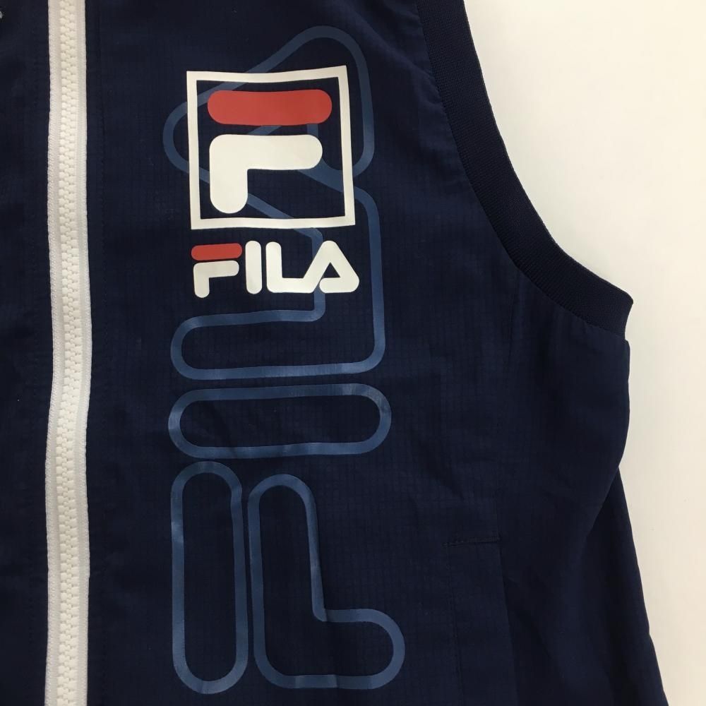 FILA ベスト ネイビー/ホワイト 【公式通販】
