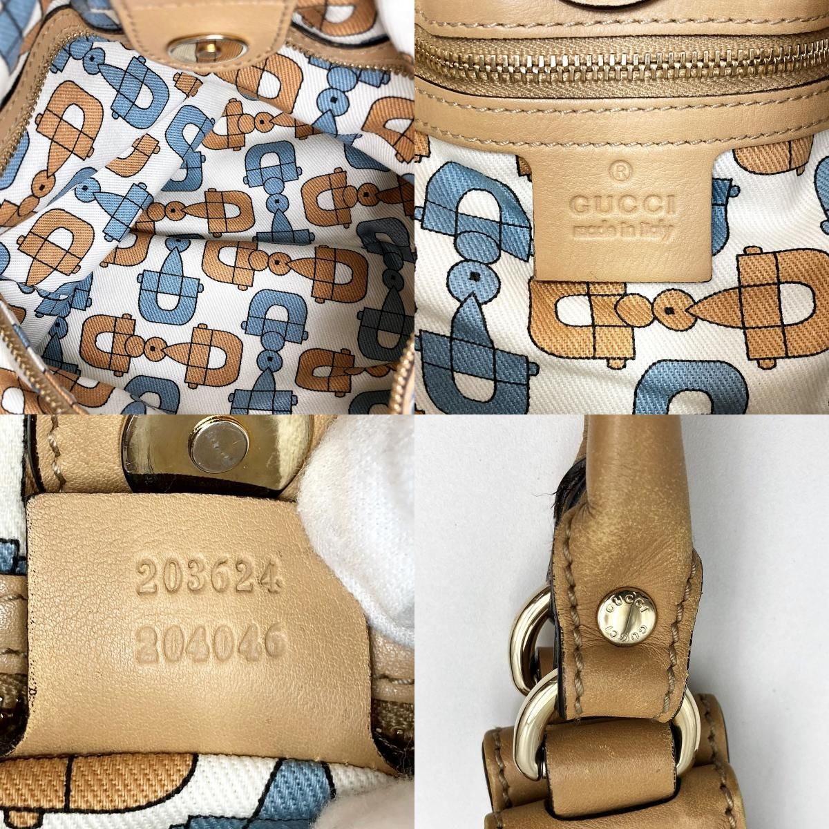 美品 GUCCI グッチ GG柄 グッチシマ トートバッグ ショルダーバッグ 肩掛け バッグ ブラウン キャメル レザー レディース ファッション  203624 USED 中古 - メルカリ