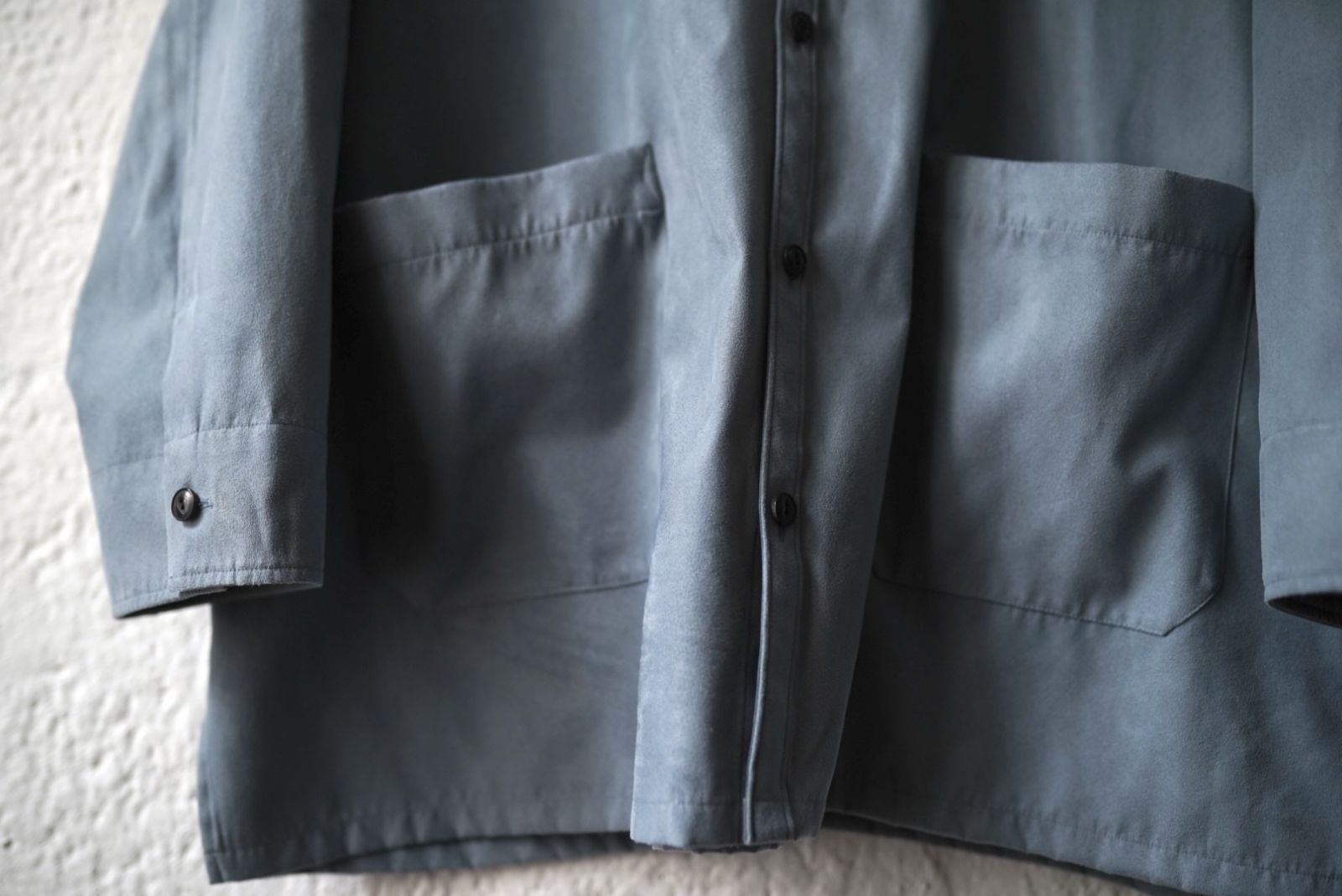 23SS Micro Light Suede Medical Unit Shirt マイクロスウェードシャツ