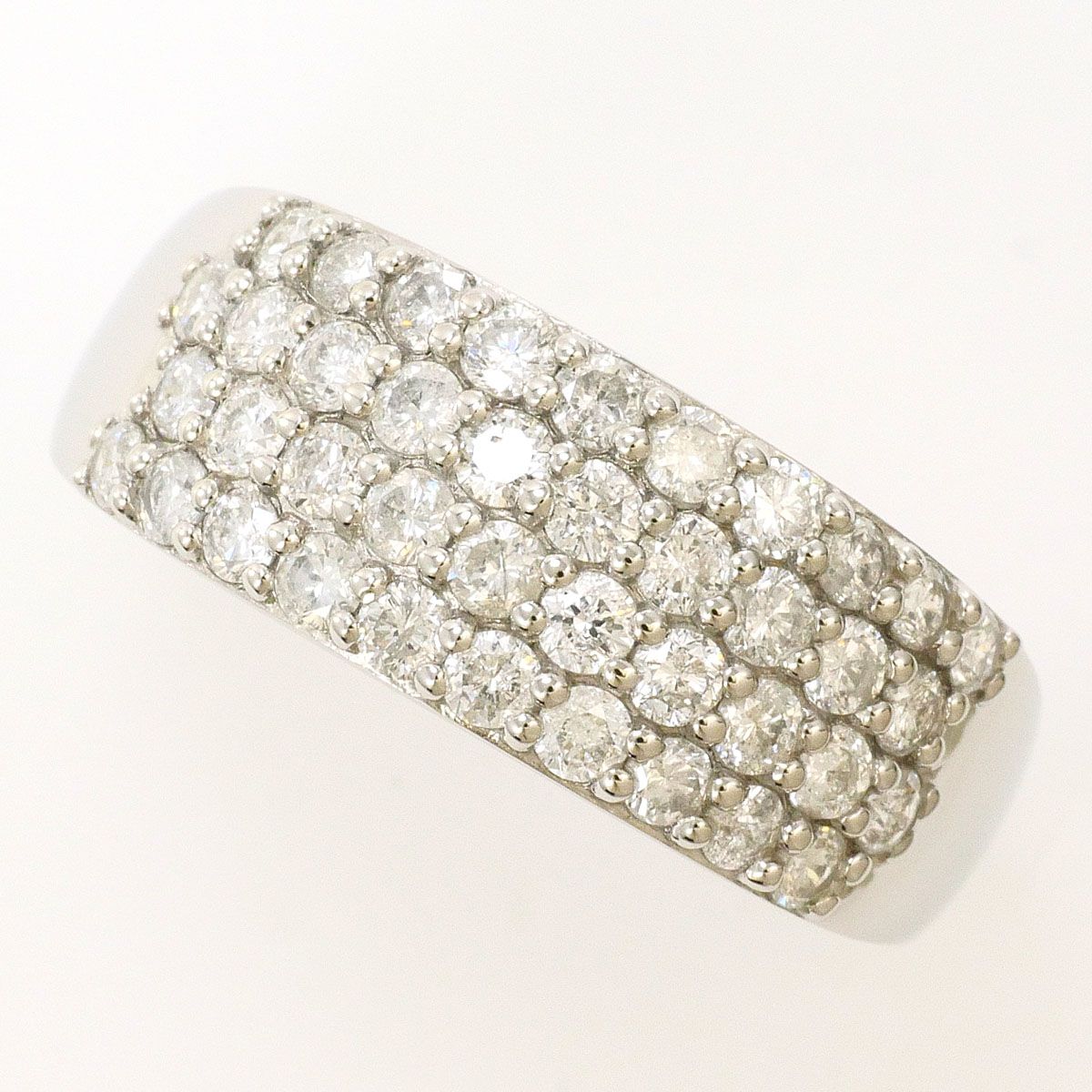 リング 指輪 PT900|プラチナ 15号 ダイヤ 1.00ct 鑑別書 総重量約4.7g
