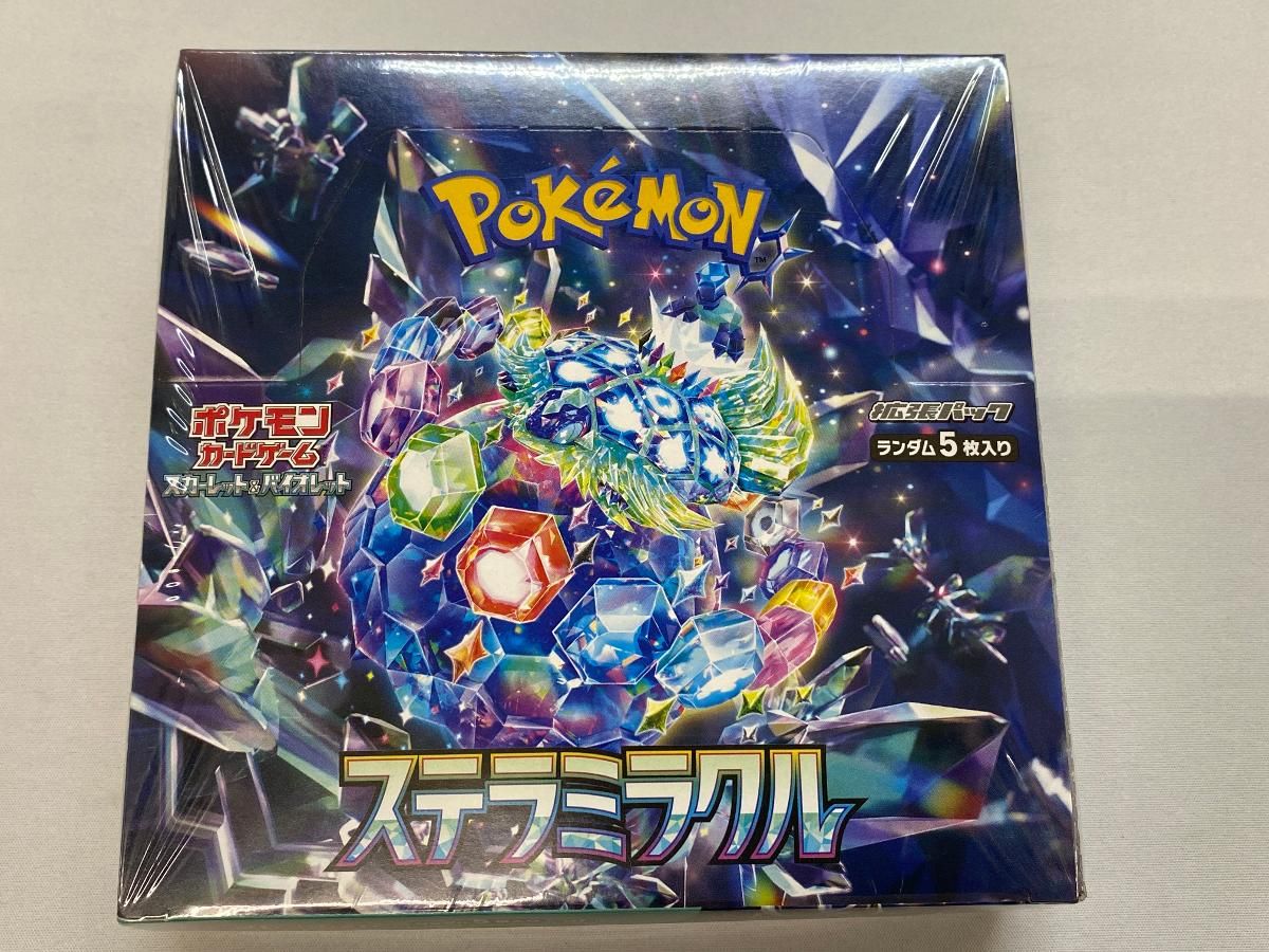 ポケカスカーレット&バイオレット拡張パックステラミラクル box シュリンク付き ポケモンカードゲーム スカーレット＆バイオレット 拡張パック
